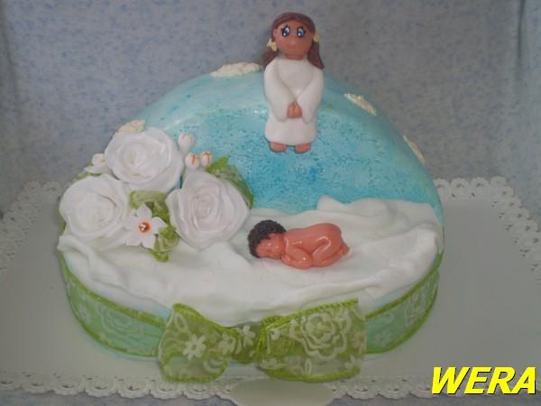 křtinový dortík, torta, Torty na cirkevné sviatky křtinový dortík, torta, Torty na cirkevné sviatky, WERA, 1