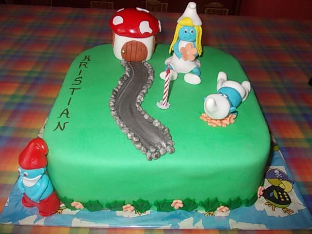 šmolkovia, torta, Rozprávkové torty šmolkovia, torta, Rozprávkové torty, marika26, 1