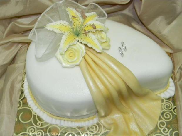 svadobná slza s ľaliou, torta, Svadobné torty svadobná slza s ľaliou, torta, Svadobné torty, akinom, 1