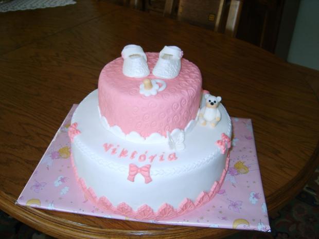 Viktorie, torta, Torty na krstiny Viktorie, torta, Torty na krstiny, Bori, 1