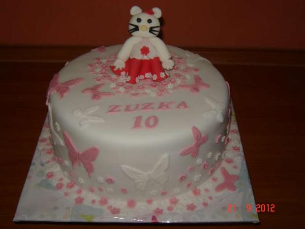 Kitty pre Zuzku, torta, Rozprávkové torty, Macka, 1