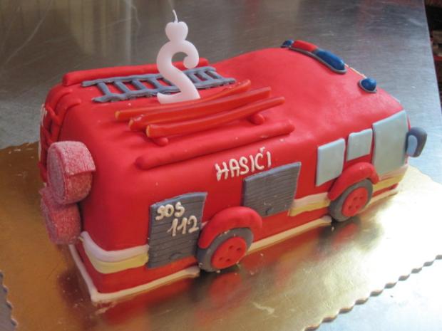 hasičske auto, torta, Ostané torty pre deti hasičske auto, torta, Ostané torty pre deti, majka82, 1