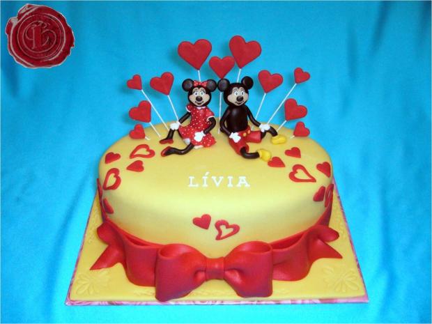 Mickey & Minnie z lásky, torta, Rozprávkové torty Mickey & Minnie z lásky, torta, Rozprávkové torty, lenkafab, 1