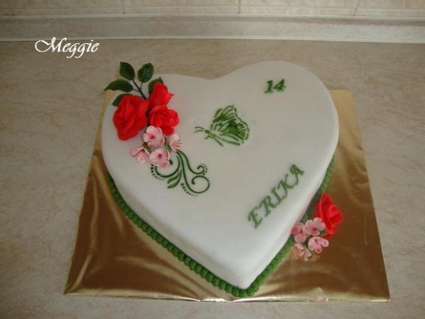 Srdiečko, torta, Narodeninové torty Srdiečko, torta, Narodeninové torty, Meggie, 1