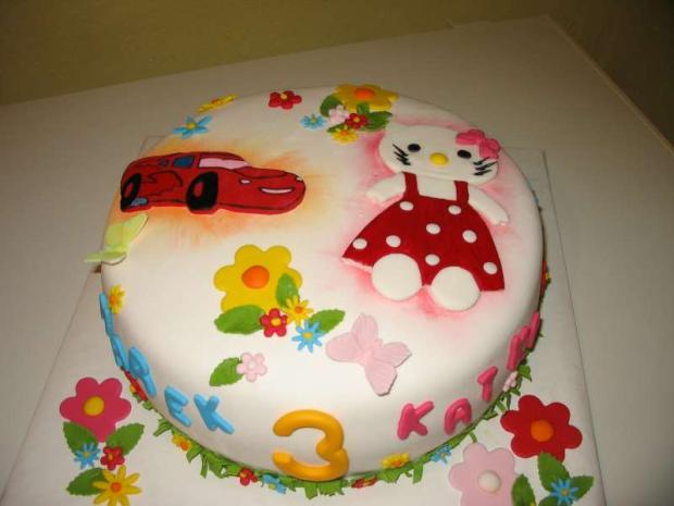 Pre dvoch oslávencov, torta, Ostané torty pre deti Pre dvoch oslávencov, torta, Ostané torty pre deti, DášaL, 1