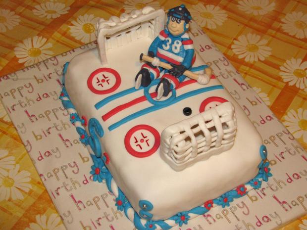 hokejové ihrisko a Demitra :)), torta, Športové torty, ja.monika, 1