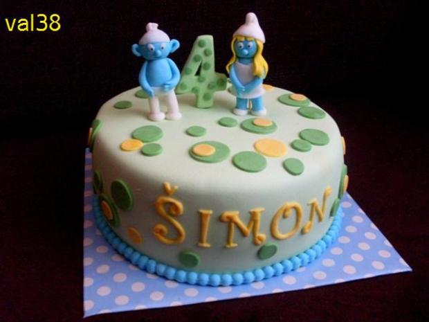 Šmolkovia, torta, Rozprávkové torty Šmolkovia, torta, Rozprávkové torty, val38, 1