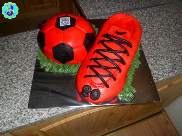 Kopačka s loptou, torta, Športové torty Kopačka s loptou, torta, Športové torty, Janka.S, 1
