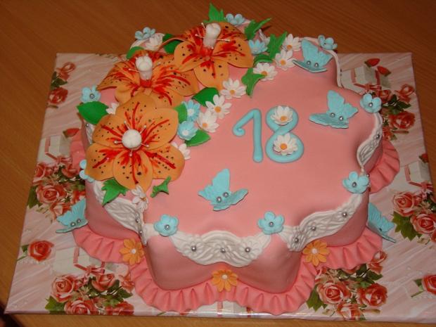 K 18.narodeninám, torta, Narodeninové torty K 18.narodeninám, torta, Narodeninové torty, Macka Stančíková, 1