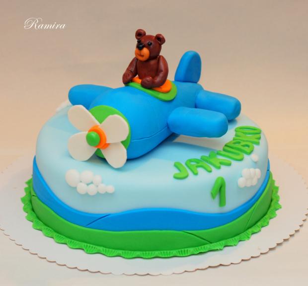 S lietadlom, torta, Ostané torty pre deti S lietadlom, torta, Ostané torty pre deti, ramira, 1