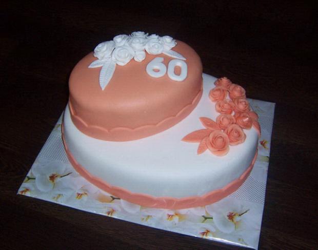 Poschodový ovál na 60ku, torta, Narodeninové torty Poschodový ovál na 60ku, torta, Narodeninové torty, jazvinka, 1