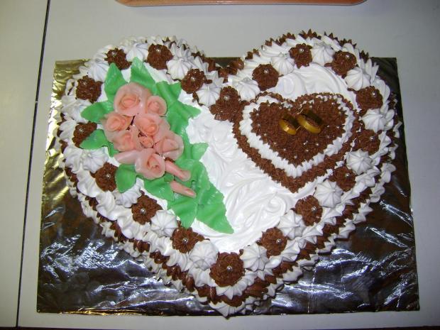 penove srdce, torta, Svadobné torty, zuzanka244, 1