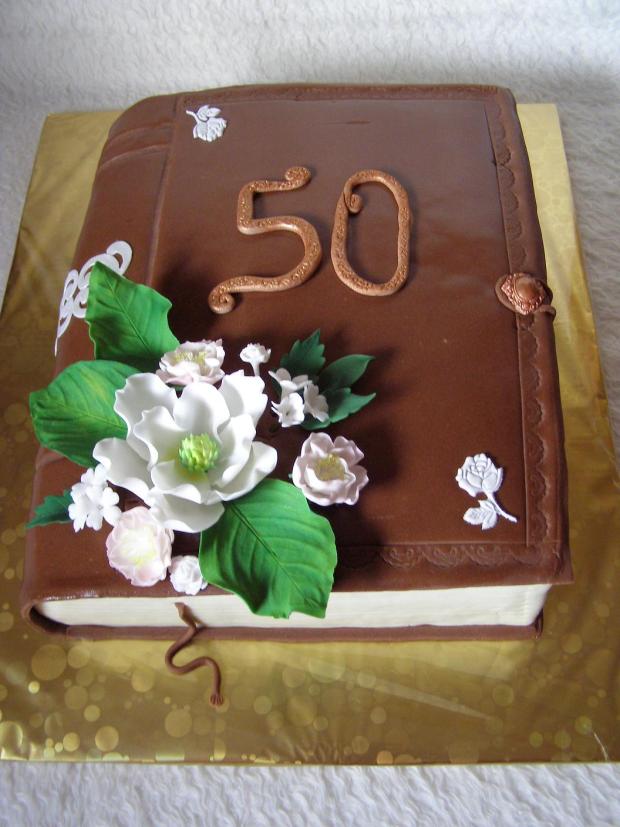 Kniha na 50, torta, Narodeninové torty Kniha na 50, torta, Narodeninové torty, Miruš 77, 1
