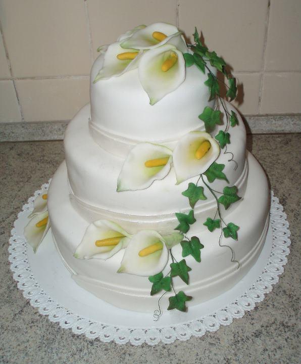 Svadobná s kalami, torta, Svadobné torty Svadobná s kalami, torta, Svadobné torty, malichova, 1