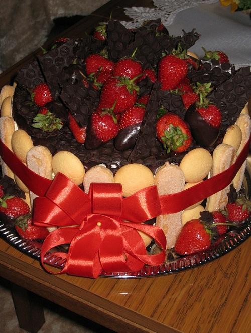 Jahodová s extra dávkou čokolády , torta, Čokoládové torty Jahodová s extra dávkou čokolády , torta, Čokoládové torty, karinka306, 1