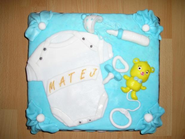 Krstiny Matejko, torta, Torty na krstiny, mazda, 1