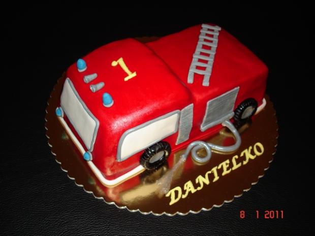 Požiarnícke auto č.2, torta, Torty autíčka, vláčiky Požiarnícke auto č.2, torta, Torty autíčka, vláčiky, nadulici, 1