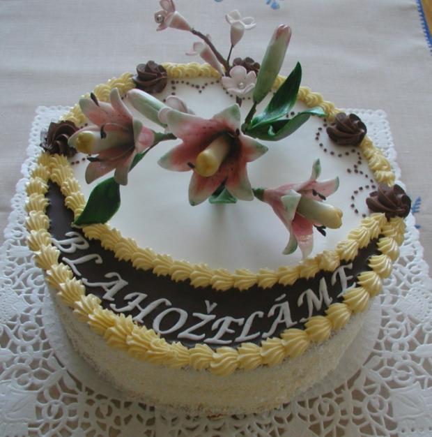 Okrúhla s kyticou, torta, Narodeninové torty, Roman1, 1