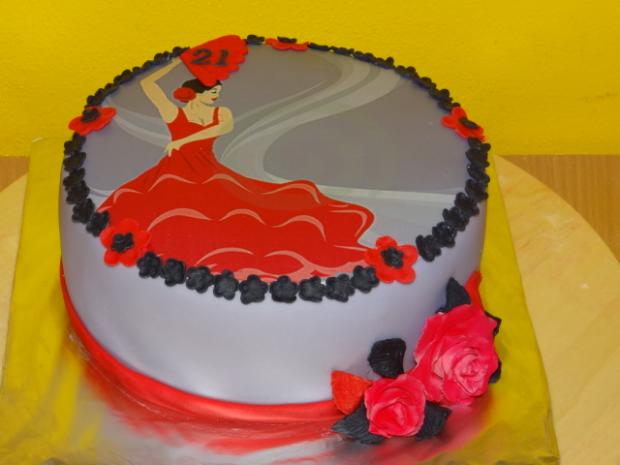 Pre tanečnicu flamenca, torta, Netradičné torty Pre tanečnicu flamenca, torta, Netradičné torty, Moncika7, 1