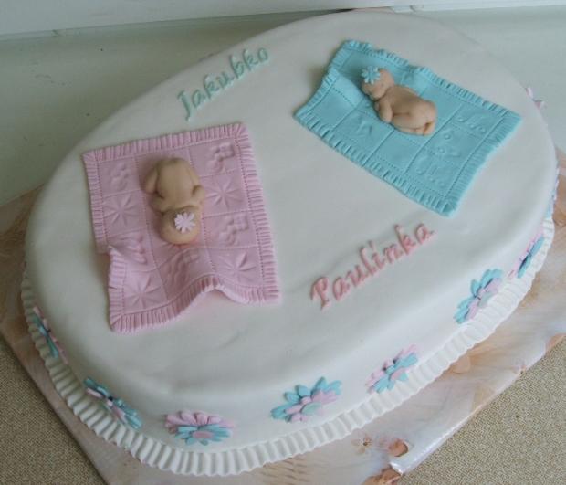 Jakubkovi a Paulínke, torta, Torty na krstiny Jakubkovi a Paulínke, torta, Torty na krstiny, atigram, 1