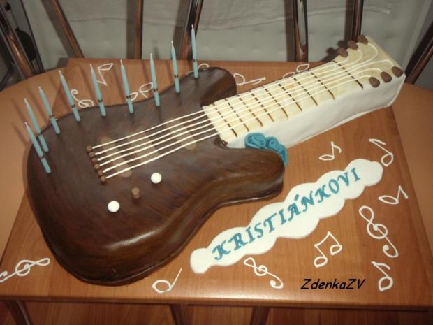 Gitara, torta, Ostané torty pre deti Gitara, torta, Ostané torty pre deti, ZdenkaZV, 1