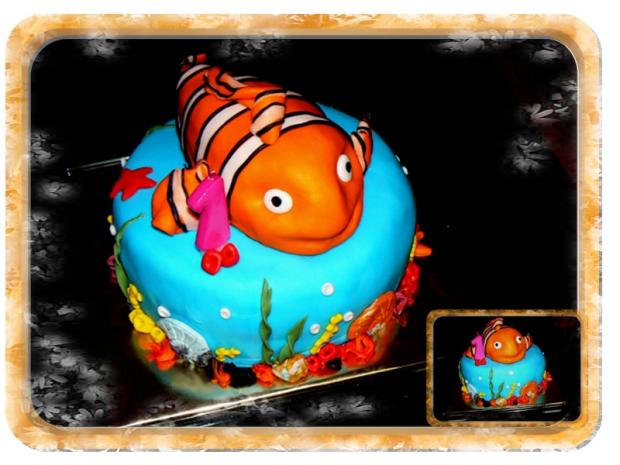 Nemo k prvým narodeninám   na želanie, torta, Rozprávkové torty, VIERI, 1
