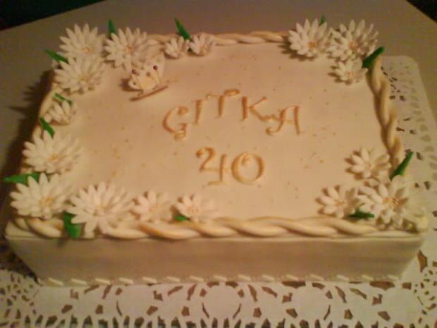 Gitke v bielom, torta, Narodeninové torty, marka, 1