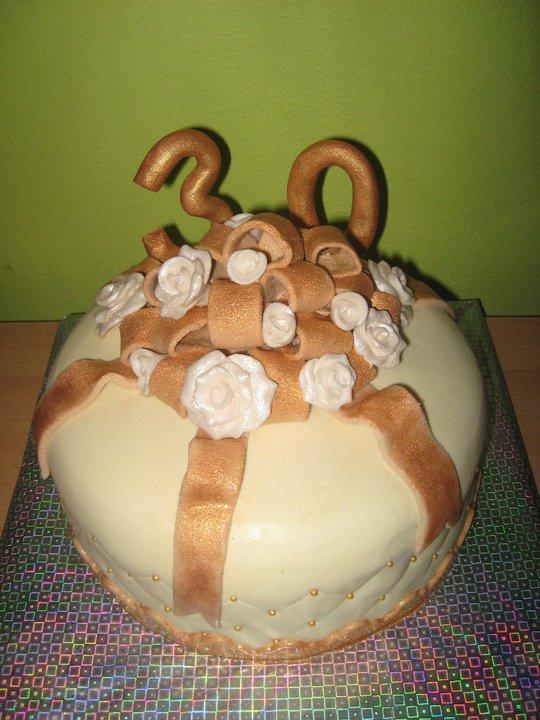 S mašľou, torta, Narodeninové torty, cicapetra, 1