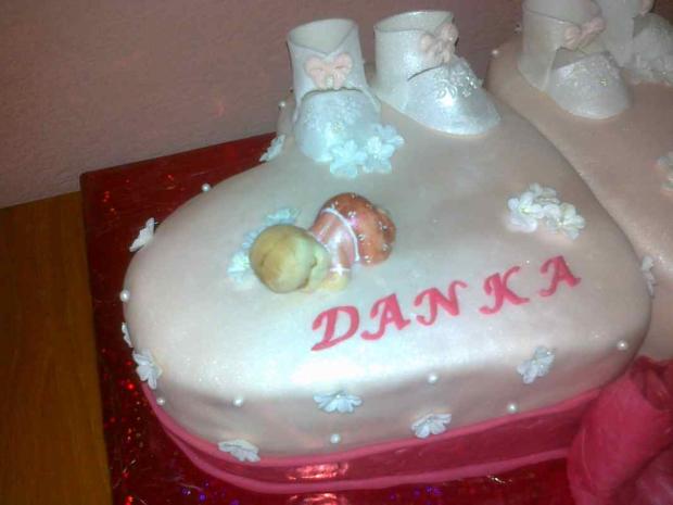 pre Danku, torta, Torty na krstiny pre Danku, torta, Torty na krstiny, tretinka, 1