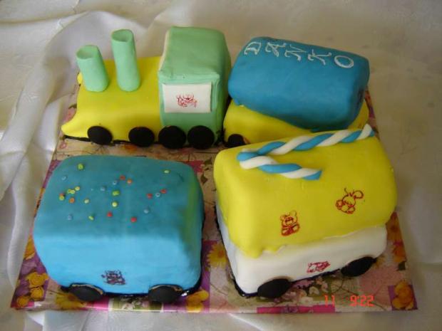 Detská - vláčik 3, torta, Torty autíčka, vláčiky, majovka, 1