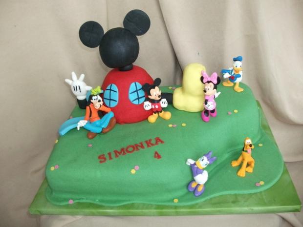 Mickey mouse club house, torta, Rozprávkové torty Mickey mouse club house, torta, Rozprávkové torty, Alenik, 1