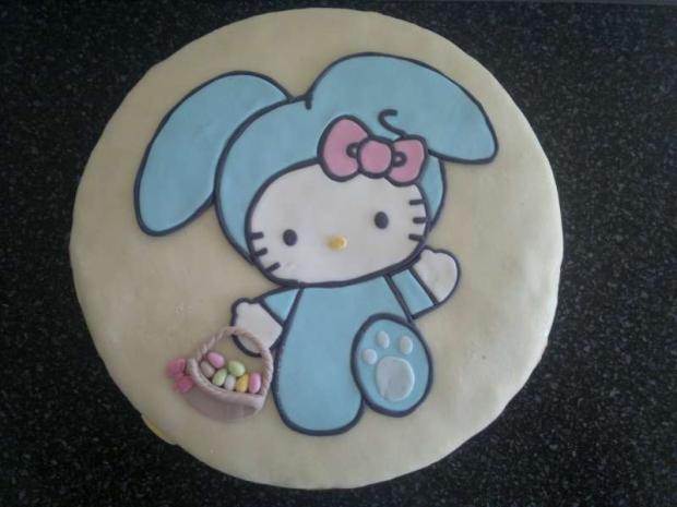 Kitty veľkonočná, torta, Rozprávkové torty, duranlb, 1