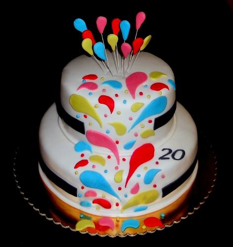 Farebná, torta, Narodeninové torty, kacena666, 1