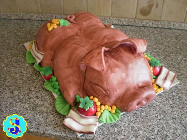 Prasiatko, torta, Netradičné torty, Janka.S, 1
