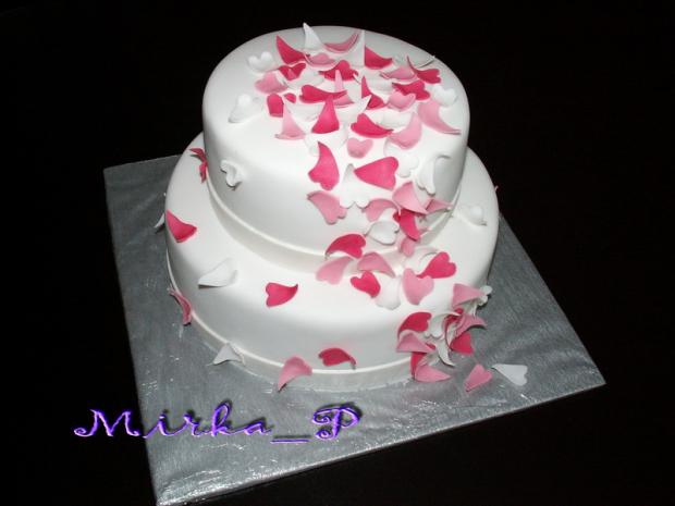 Svadobna so srdieckami, torta, Svadobné torty Svadobna so srdieckami, torta, Svadobné torty, Mirka_P, 1