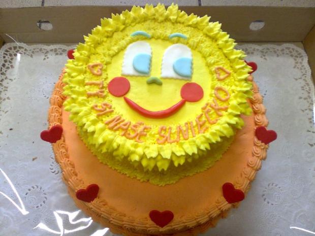 slniečko, torta, Rozprávkové torty, Cukraren Jadranka, 1