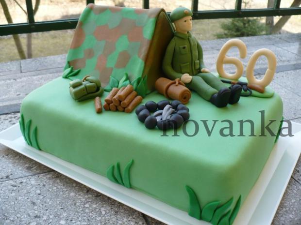 Vojenská, torta, Narodeninové torty Vojenská, torta, Narodeninové torty, novanka, 1