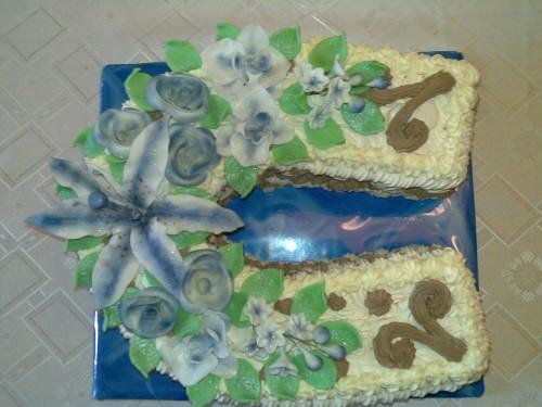 penova podkova.. v modrom.. )), torta, Narodeninové torty, Adriana, 1