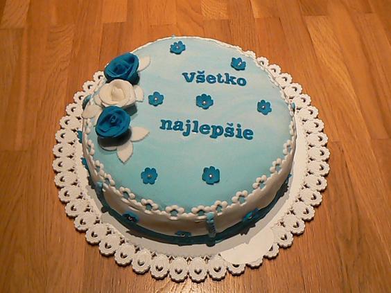 v modrom, torta, Narodeninové torty, katkakotruchova, 1