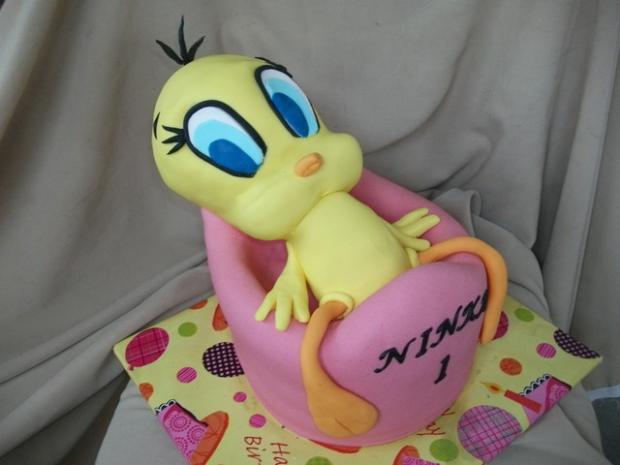 Tweety na nočníku:-), torta, Rozprávkové torty Tweety na nočníku:-), torta, Rozprávkové torty, Alenik, 1