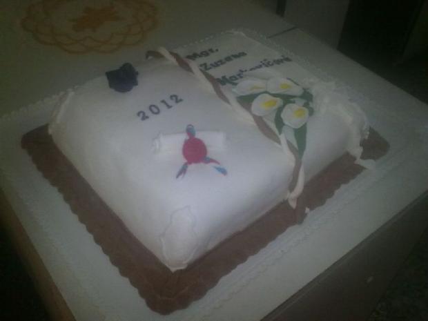 otvorená kniha, torta, Torty - škola, stužková, Anna M 1, 1