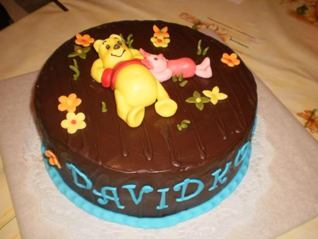 čokoládová s mackom PU, torta, Rozprávkové torty, lenockaglorika, 1