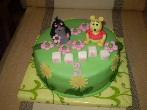 Krtko aj macko PU, torta, Rozprávkové torty Krtko aj macko PU, torta, Rozprávkové torty, denisak77, 1