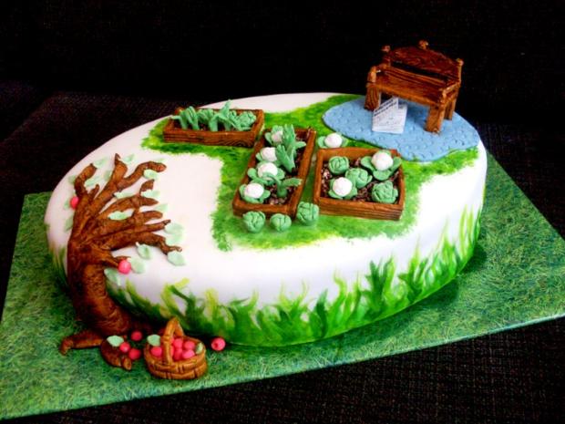 záhrada so stromom, torta záhrada so stromom, torta, val38, 1
