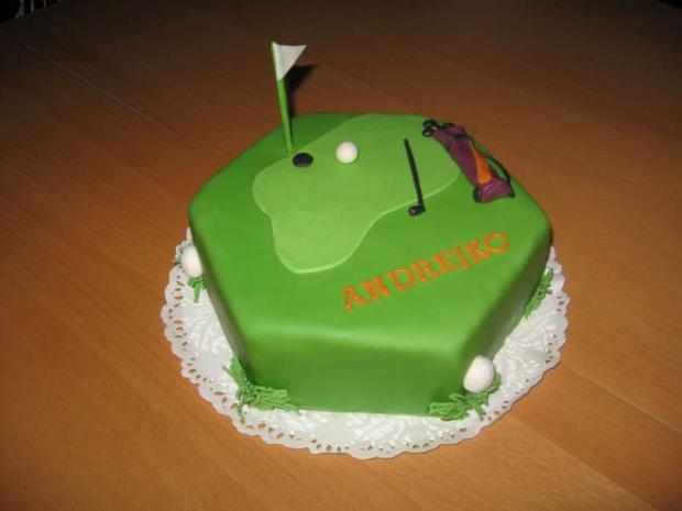 Golfová tortička, torta, Narodeninové torty, Lubka212, 1