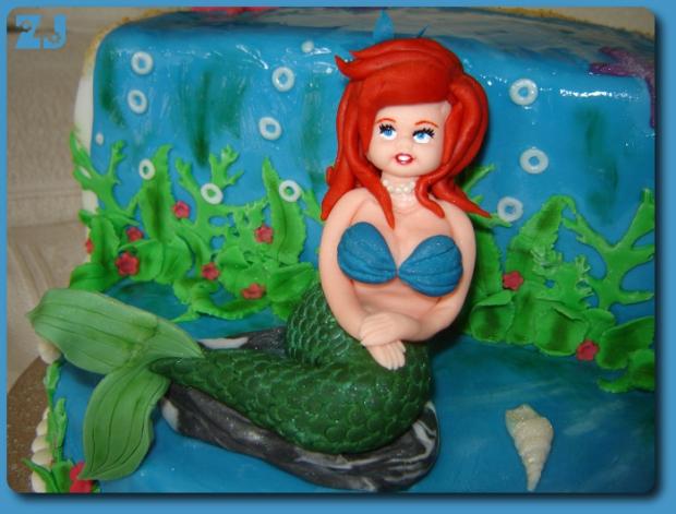 mermaid detail, torta, Ozdoby na torty mermaid detail, torta, Ozdoby na torty, kovka, 1