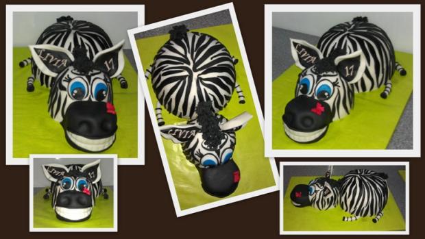 Zebra, torta, Torty so zvieratkami, Janka.Bj, 1