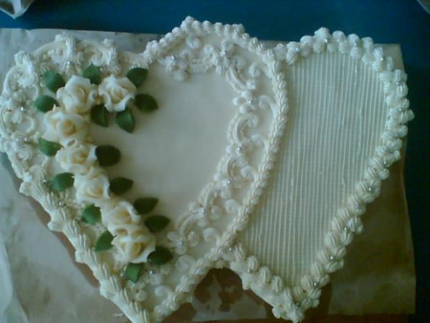 dvojsrdce, torta, Svadobné torty dvojsrdce, torta, Svadobné torty, veo, 1