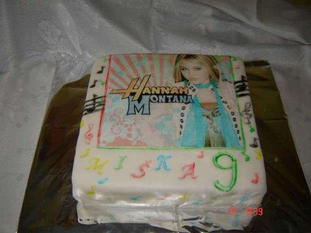 Narodeninová 8 - Hannah Montana, torta, Torty pre dievčatá, majovka, 1