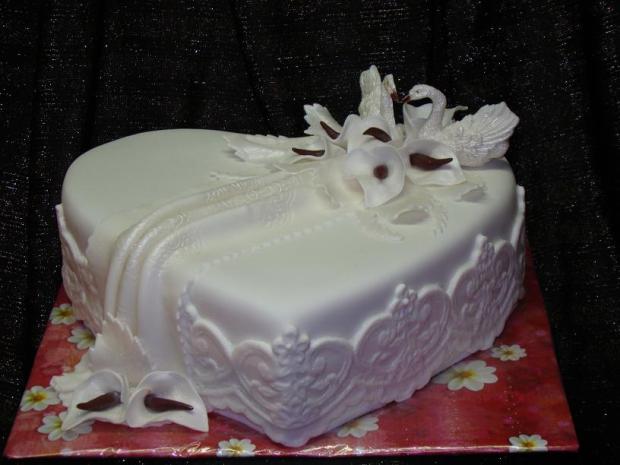 Svadobné labute, torta, Svadobné torty Svadobné labute, torta, Svadobné torty, keli62, 1